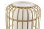 DKD Home Decor Lámpara de Sobremesa Bambú y Poliéster Natural/Blanco