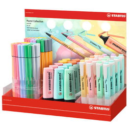 Stabilo Expositor Boss Original Trazo 2/5mm. 40 Uds Pen 68 + 40 Uds. Point 88 + 15 Box + 16 Swing Cool Colores 24/04-2
