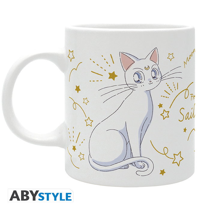 Abystyle Taza Sailor Moon Luna & Artemis Cats con diseño de gatos Luna y Artemis