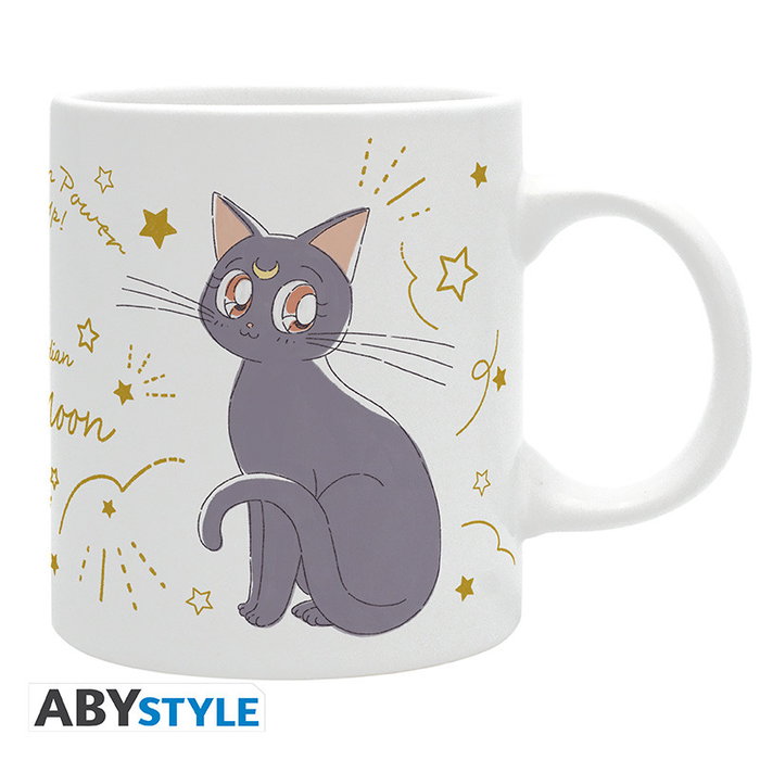 Abystyle Taza Sailor Moon Luna & Artemis Cats con diseño de gatos Luna y Artemis