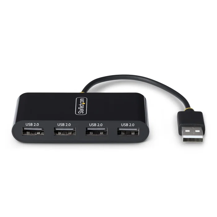 Startech ST4200MINI2-USB-HUB - Hub USB 2.0 de 4 Puertos Negro, 480 Mbps, Alimentación por Bus (Bus-Powered), Compacto y Portátil para Ordenador y Laptop Startech ST4200MINI2-USB-HUB - Hub USB 2.0 de 4 Puertos Negro, 480 Mbps, Alimentación por Bus (Bus-Powered), Compacto y Portátil para Ordenador y Laptop