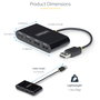 StarTech.com Hub USB 2.0 de 4 Puertos ST4200MINI2-USB-HUB Negro