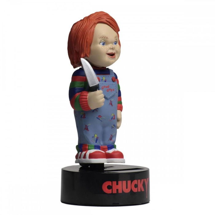 NECA Body Knocker Figura Solar Movimiento por Luz Chucky Child's Play Terror Decoración Coleccionismo 16.5 cm