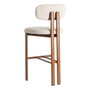 Ixia Taburete 75cm Beige Tejido-Metal
