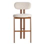 Ixia Taburete 75cm Beige Tejido-Metal