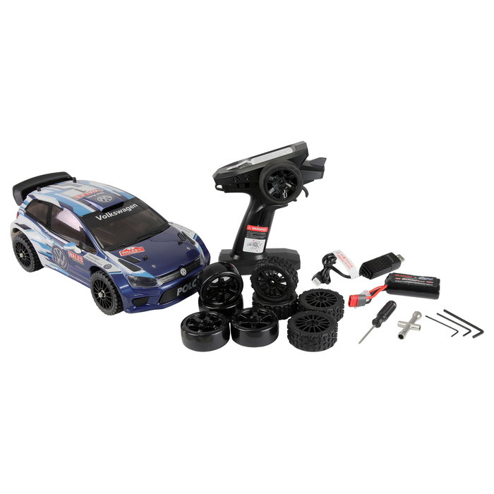 AMEWI RC Rallye VW Polo R WRC HyperGo 1:14 RTR azul
