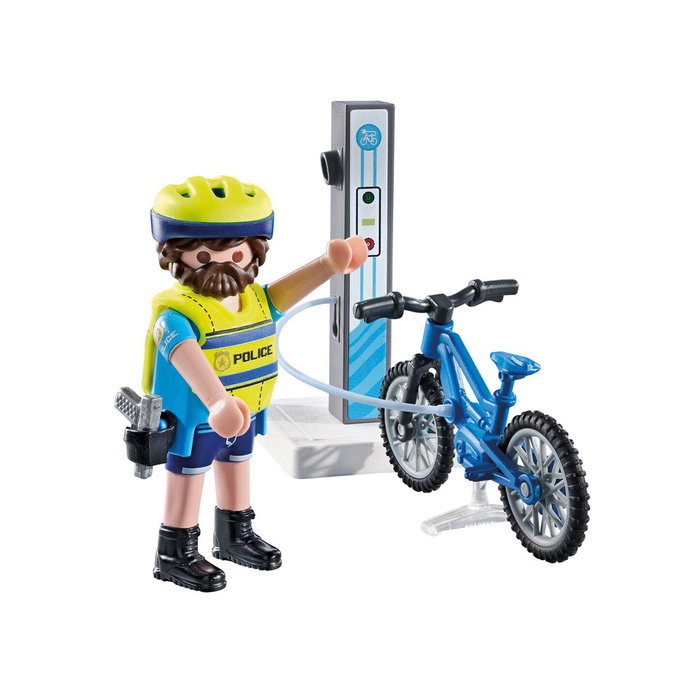 Playmobil Figura Patrulla en Bicicleta City Action 71732