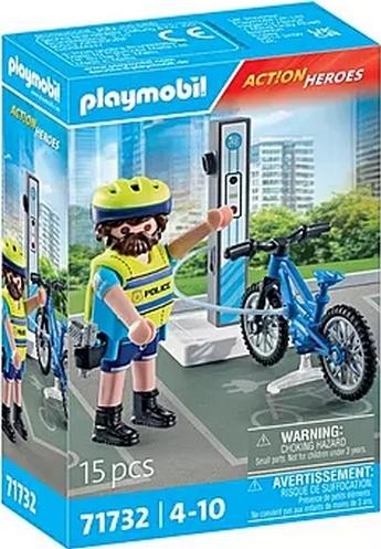Playmobil Figura Patrulla en Bicicleta City Action 71732