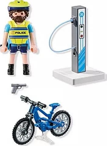 Playmobil Figura Patrulla en Bicicleta City Action 71732