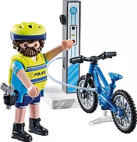 Playmobil Figura Patrulla en Bicicleta City Action 71732