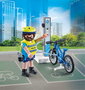 Playmobil Figura Patrulla en Bicicleta City Action