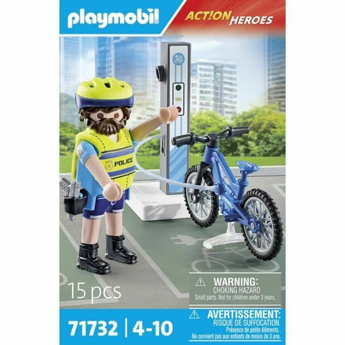Playmobil Figura Patrulla en Bicicleta City Action 71732