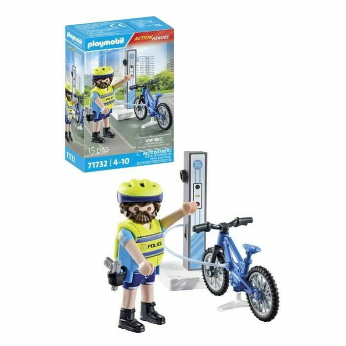 Playmobil Figura Patrulla en Bicicleta City Action 71732