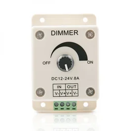 Dimmer Tira LED 12-24VDC 96/192W Control Brillo Intensidad Manual Táctil