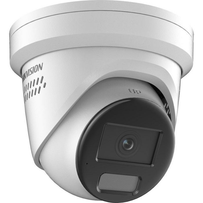 Hikvision Cámara IP Turret DS-2CD2347G2-LU 4MP ColorVu Smart Hybrid Light 4mm WDR IP67 Audio Alarma 12V/PoE