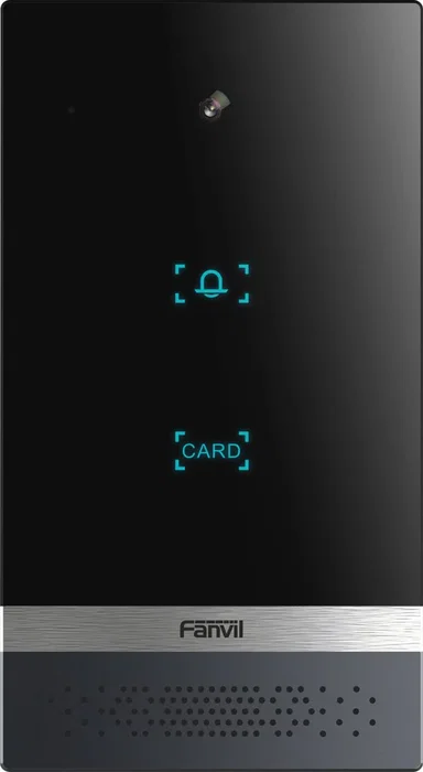 Fanvil i61 Videoportero IP con Cámara 2 MP, Intercomunicación de Video SIP, Visión Nocturna, PoE, Resistente IP66, Negro