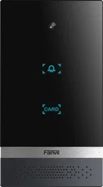 Fanvil i61 Videoportero IP con Cámara 2 MP, Intercomunicación de Video SIP, Visión Nocturna, PoE, Resistente IP66, Negro