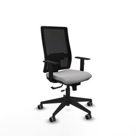 PIQUERAS Y CRESPO Silla de oficina Horna con mecanismo Sincro/Traslack Gris claro