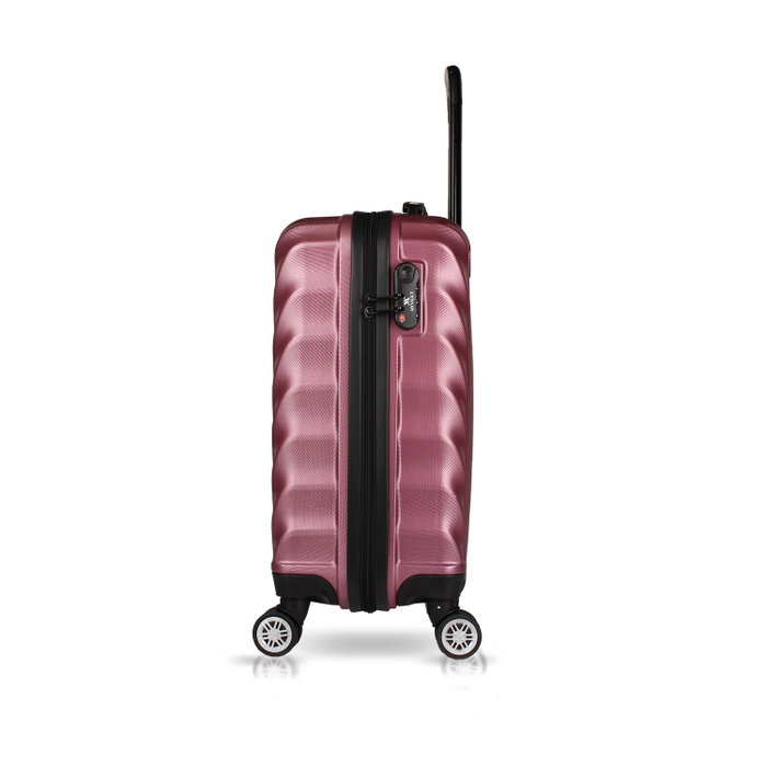Zoozie Bags Maleta 6920, Oro Rosa, ABS, 37 L, 4 Ruedas Dobles 360, Cierre Codificado