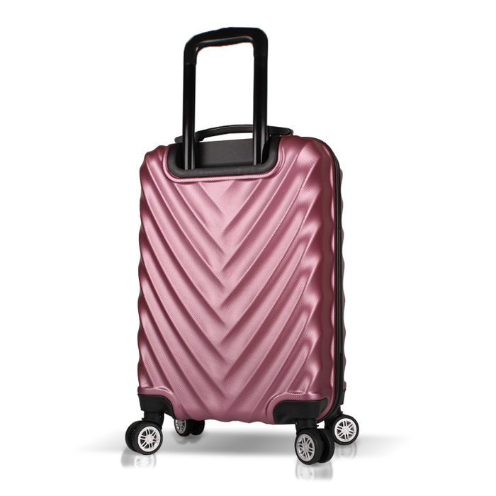 Zoozie Bags Maleta 6920, Oro Rosa, ABS, 37 L, 4 Ruedas Dobles 360, Cierre Codificado