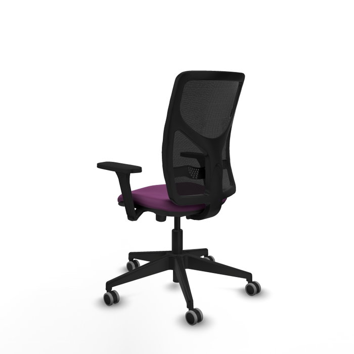 PIQUERAS Y CRESPO Silla de oficina Motilla Morado y Negro