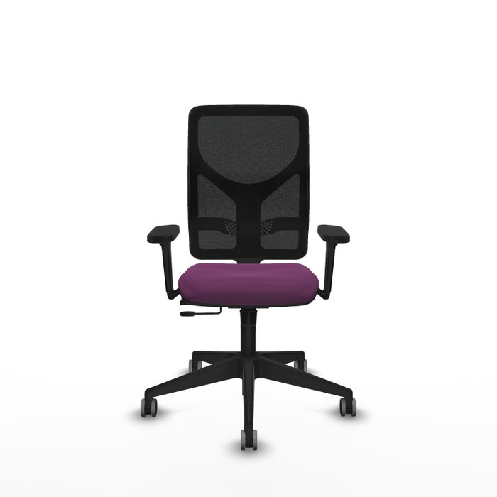 PIQUERAS Y CRESPO Silla de oficina Motilla Morado y Negro