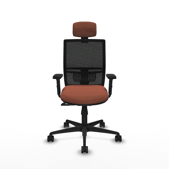 PIQUERAS Y CRESPO Silla de oficina Yunquera con mecanismo Sincro, Marrón y Negro PIQUERAS Y CRESPO Silla de oficina Yunquera con mecanismo Sincro, Marrón y Negro