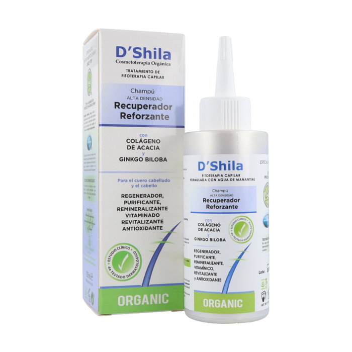 D'Shila Champú Recuperador Reforzante Repara y Fortalece el Cabello 125 ml D'Shila Champú Recuperador Reforzante Repara y Fortalece el Cabello 125 ml