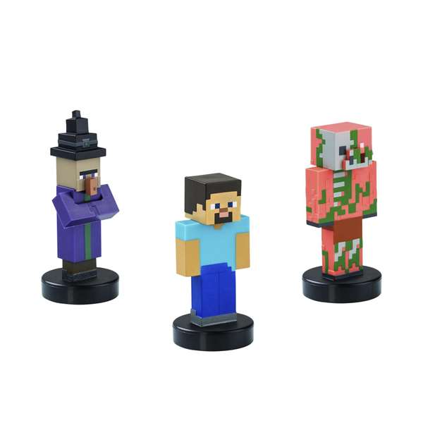 Bizak Figura Minecraft Pack de 3 Figuras, Modelos Surtidos