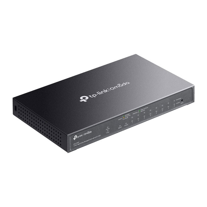 TP-Link Omada ES210GMP Switch Gestionado de 10 Puertos Gigabit con 8 Puertos PoE+