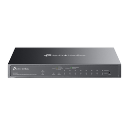 TP-Link ES210GMP Switch Gestionado Gigabit Ethernet 10 Puertos RJ-45, PoE 123W, Color Negro