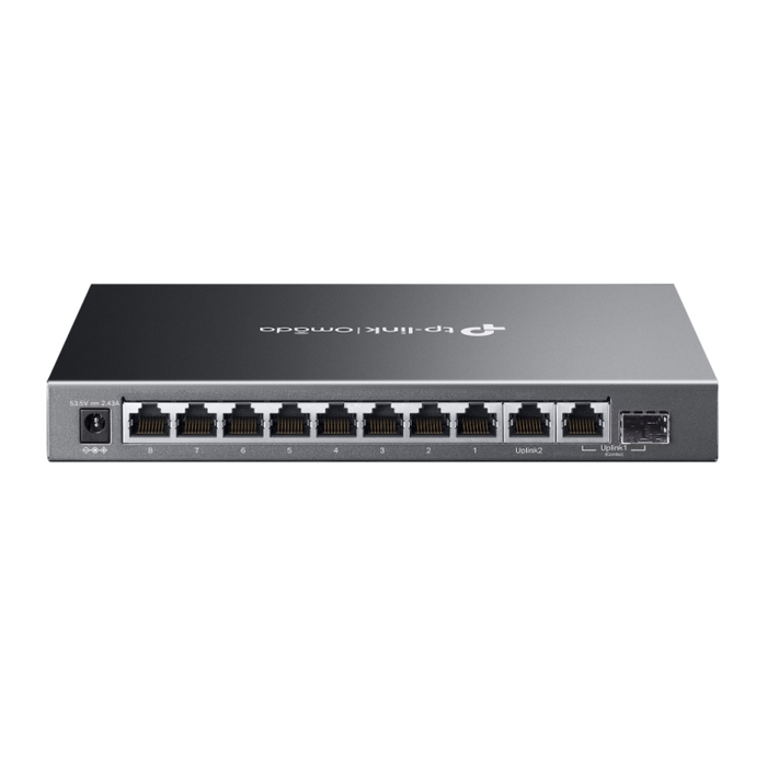 TP-Link ES210GMP Switch Gestionado Gigabit Ethernet 10 Puertos RJ-45, PoE 123W, Color Negro