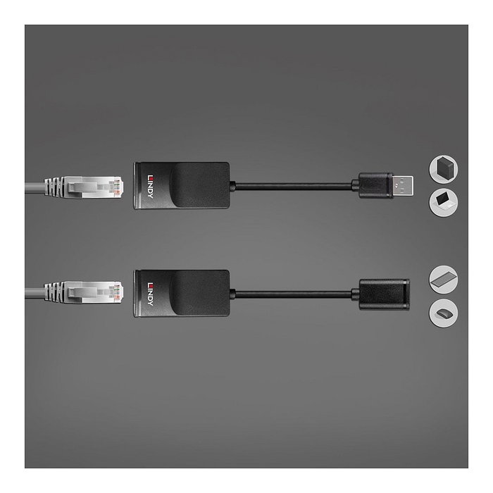 Lindy Extender USB 1.1 Cat.6 Basic 60m
