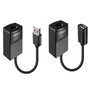 Lindy 43365 Extensor de Red USB 1.1 Cat5e/Cat6 de 60 m