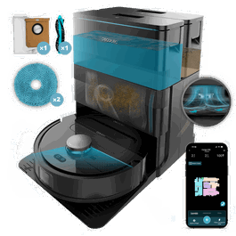 Cecotec Conga X50 Robot Aspirador con Estación All-in Home y Navegación Láser