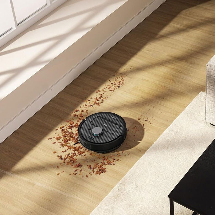 CECOTEC Conga X50 Robot Aspirador y Fregasuelos, Carga Automática, WiFi, Negro