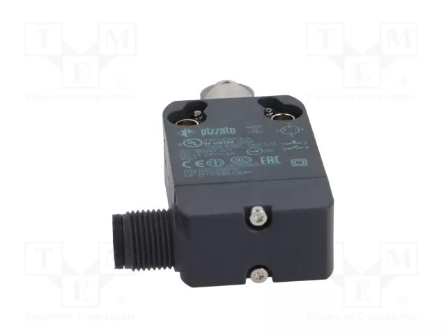 PIZZATO ELETTRICA Interruptor de fin de carrera NF B110BB-DMK con espiga de roldada paralela