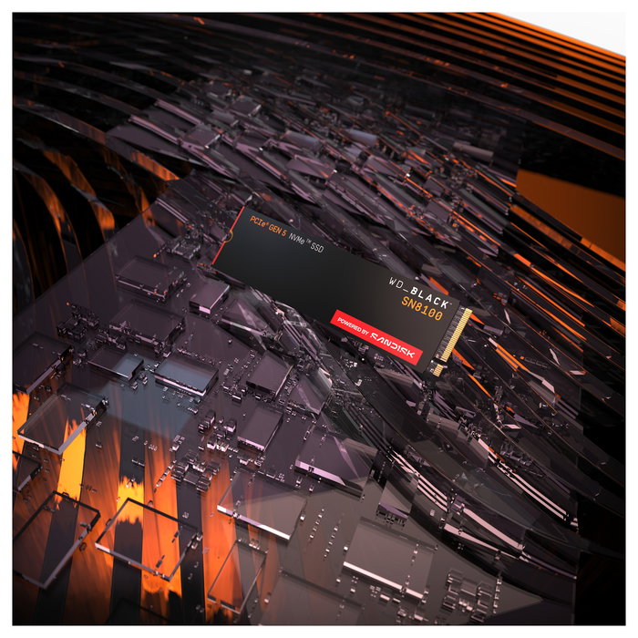 Western Digital WD_BLACK SN8100 4TB NVMe PCIe 5.0 x4 M.2 SSD - 14900 MB/s Leer, 14000 MB/s Escribir - 2280, TLC 3D NAND