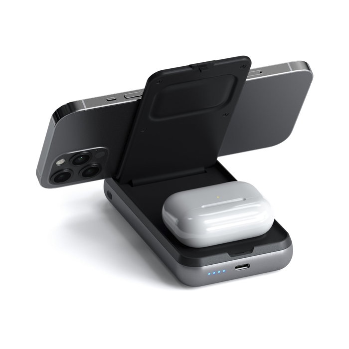 Satechi Duo Wireless Charger Stand Black / Grey