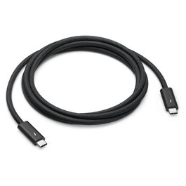 Apple Cable Thunderbolt 4 (USB-C) para transferencia de hasta 40 Gbps y carga 100W - Negro - 1.8 metros