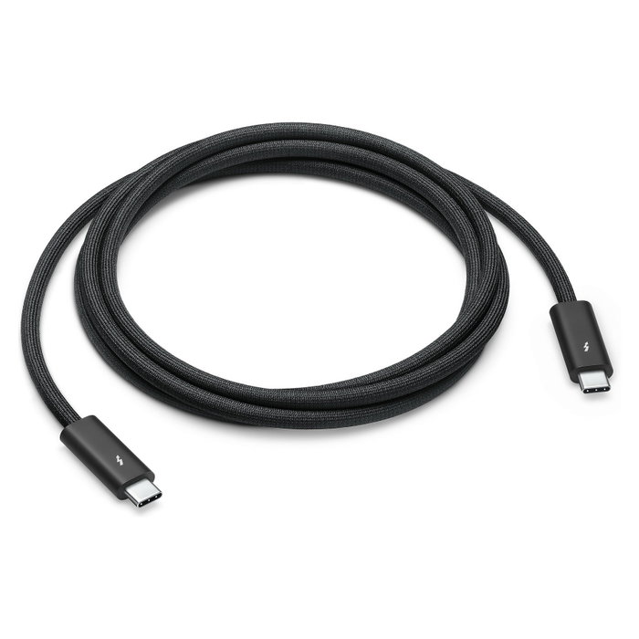 Apple MW5J3ZM/A Cable Thunderbolt 4 USB-C Pro 1.8m, Negro, 40 Gbit/s, 100W, Masculino Apple MW5J3ZM/A Cable Thunderbolt 4 USB-C Pro 1.8m, Negro, 40 Gbit/s, 100W, Masculino