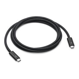 Apple Thunderbolt 4 Pro Cable 1.8 m - Cable Activo USB-C a USB-C Negro de 40 Gbps, 100W PD, Diseño Trenzado para MacBook, Transferencia de Datos y Carga