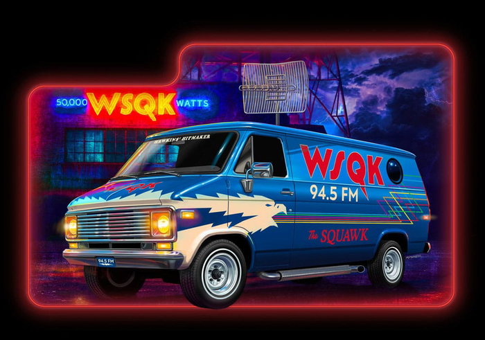 Stranger Things Kit de maquetas 1/25 Squawk Van 21 cm