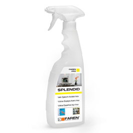Faren Splendid Limpiador y Abrillantador para Cristales y Acero Inoxidable, 750 ml, Efecto Antihuella