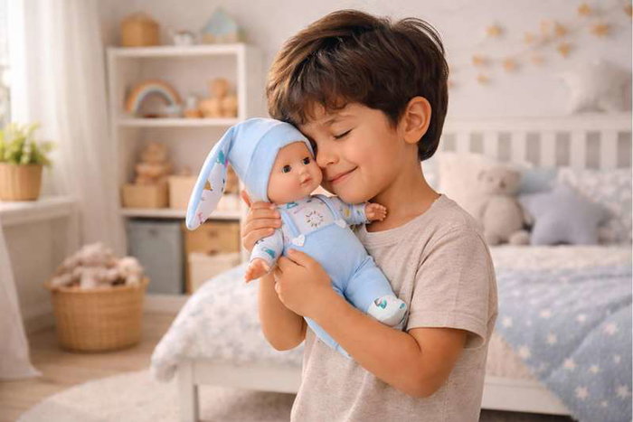 Berjuan Mi Primer Susú Muñeca Niña Mecanismo Pulsador Lloro 6145-24 30 cm
