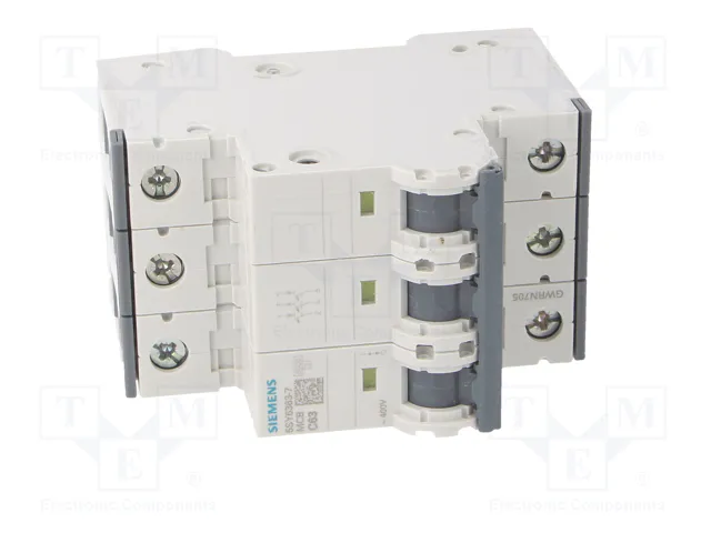SIEMENS 5SY6363-7 Interruptor magnetotérmico 63A 3 polos 6kA SIEMENS 5SY6363-7 Interruptor magnetotérmico 63A 3 polos 6kA