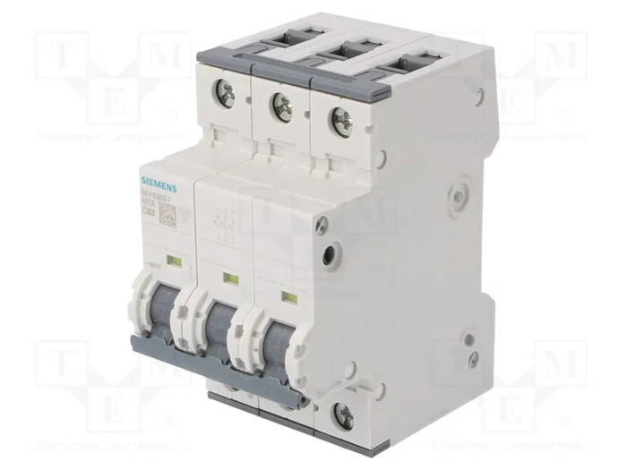 SIEMENS 5SY6363-7 Interruptor magnetotérmico 63A 3 polos 6kA SIEMENS 5SY6363-7 Interruptor magnetotérmico 63A 3 polos 6kA