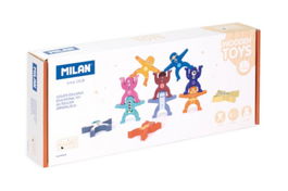 Milan 660520 Juguete Educativo de Madera Torre de Figuras Aliens Tower para Niños a partir de 3 Años