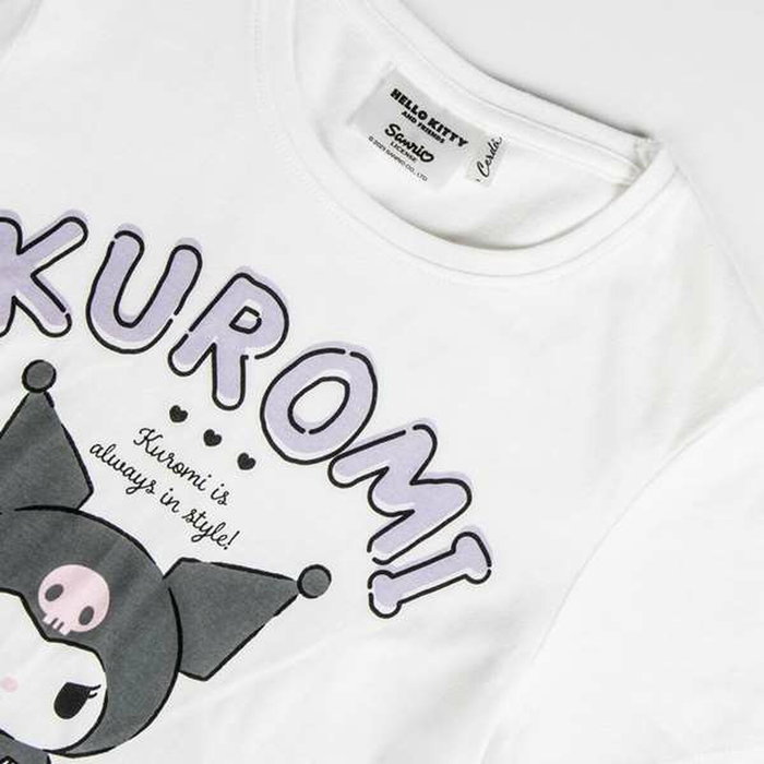 Cerdá Camiseta Corta Single Jersey Hello Kitty Kuromi 14 Años Blanco