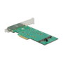 DeLOCK 89536 PCI Express x4 Card con 2x interno M.2 Key B, soporte RAID 0 y 1, 6 Gbit/s, factor de forma Low Profile